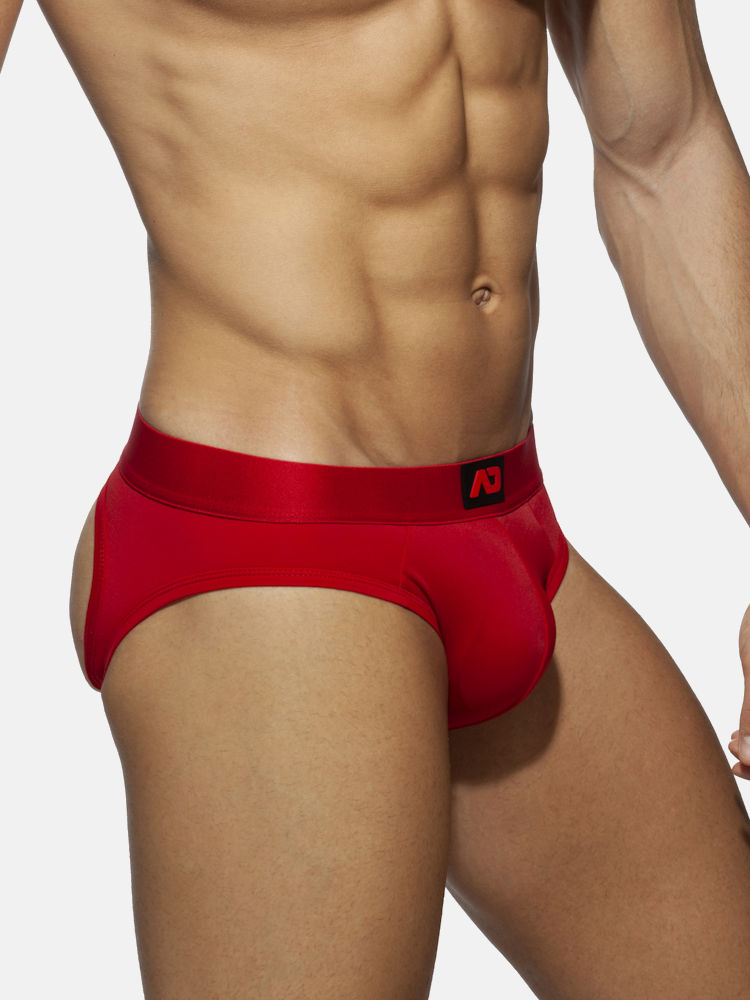 Addicted Adf92 Bottomless Fetish Brief Red