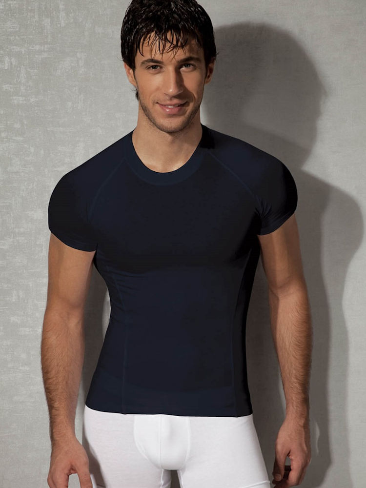 methodologie Misbruik Permanent Strak t-shirt donkerblauw mannen | Shop de mooiste t-shirts voor mannen