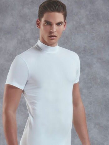 Doreanse 2730 High Colloar T Shirt White