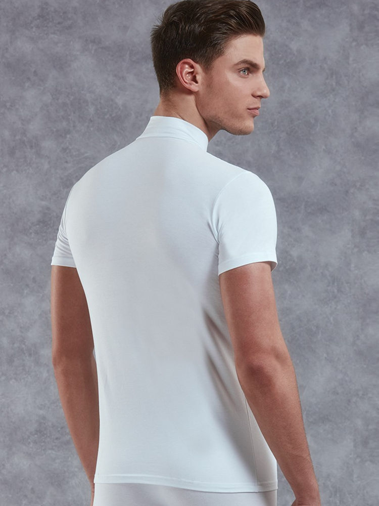 Doreanse 2730 High Colloar T Shirt White
