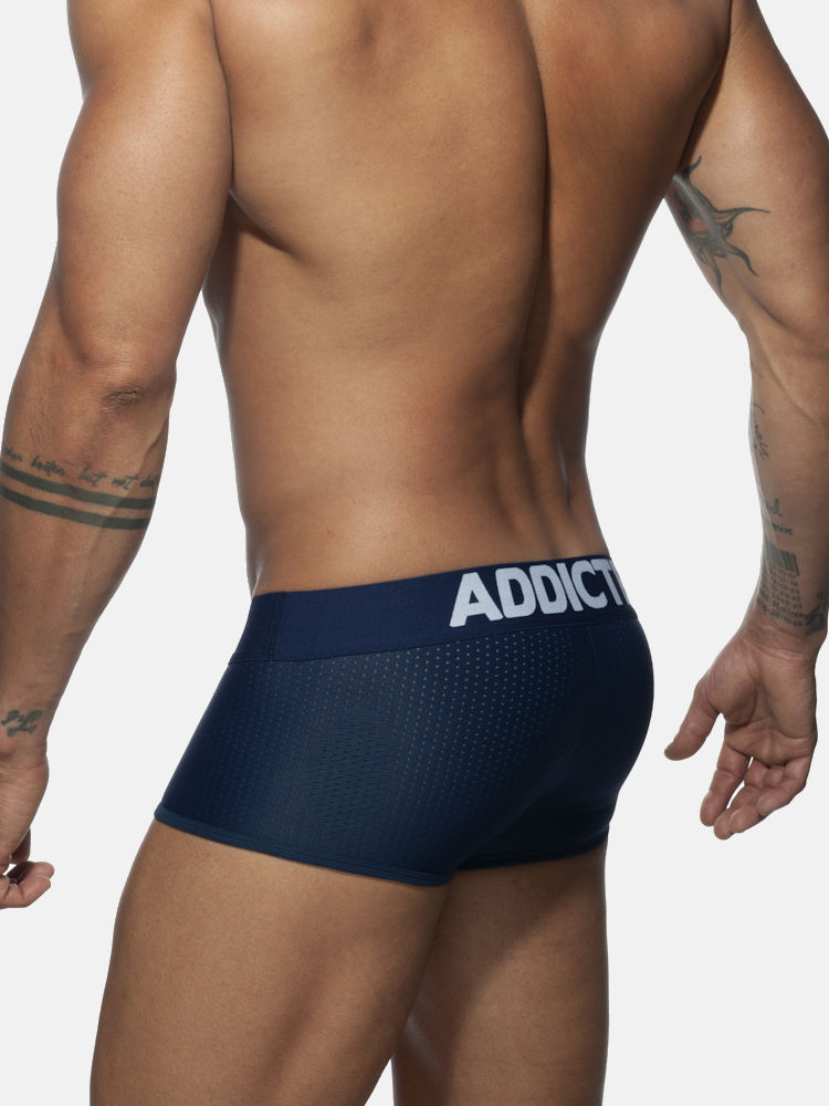 Addicted Ad806 Push Up Mesh Trunk Navy C09