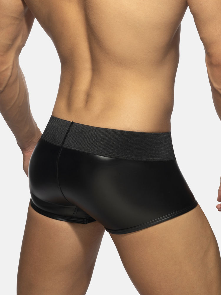 Addicted Fetish Adf133 Front Zip Rub Brief Black C10