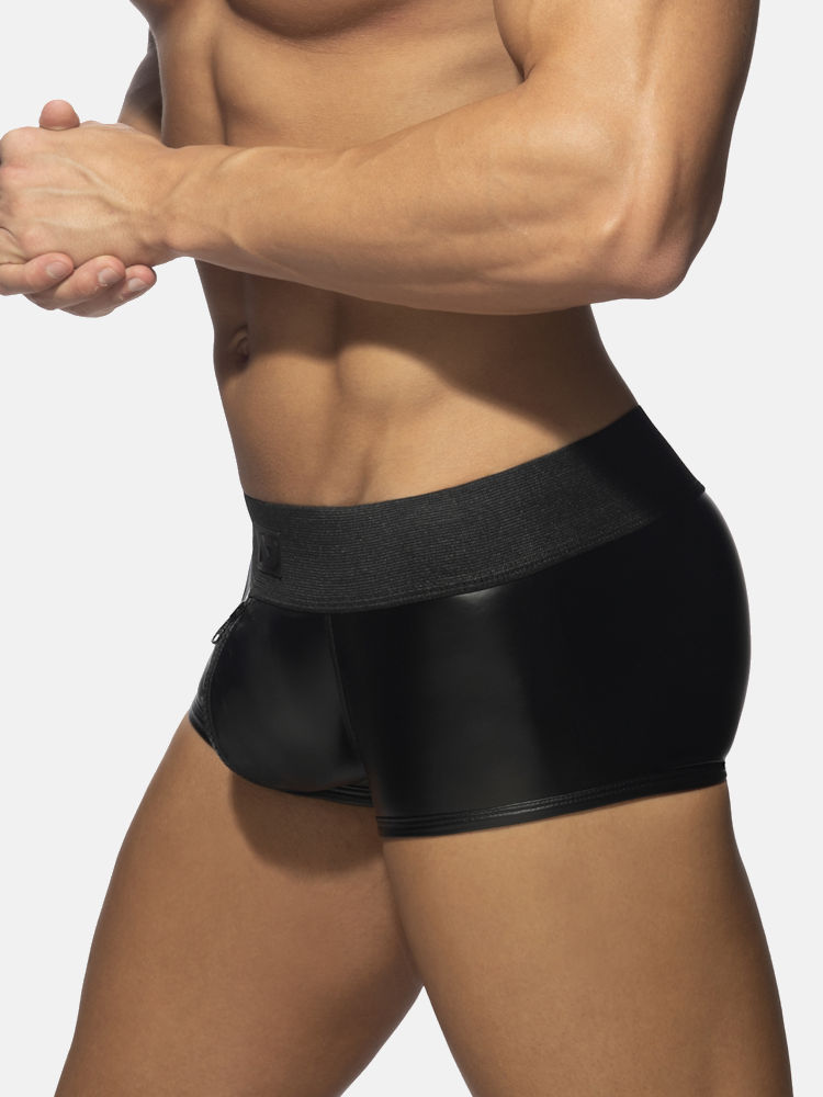 Addicted Fetish Adf139 Allover Zip Trunk Black C10 2