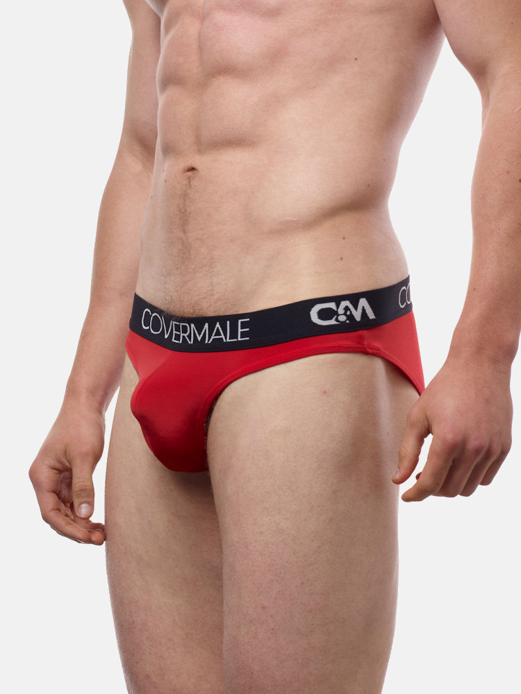 Cover Male Underwear Waisted Up Bikini Cm115 Red