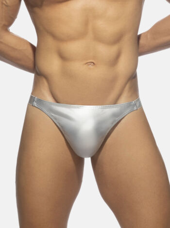 Addicted Ad1039 Party Shiny Thong Silver C21 2