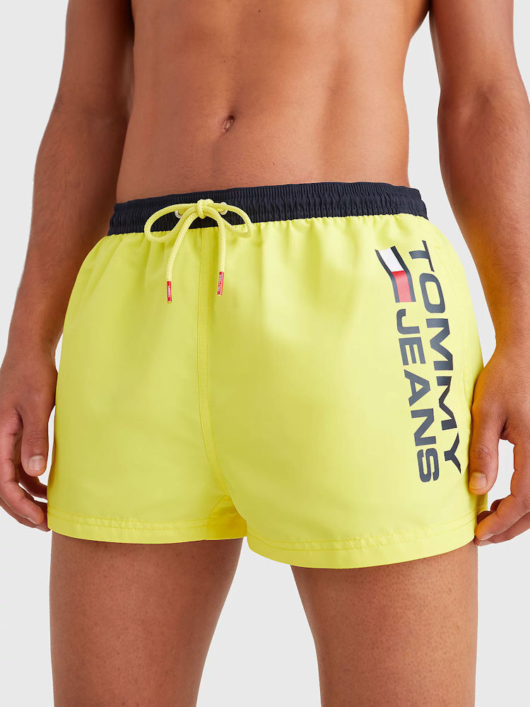 Tommy Hilfiger Short Drawstring Swim Shorts Um024981 ZIK Magnetic Yellow 1