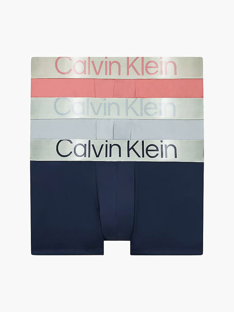 Calvin Klein Low Rise Trunk Microfiber 3 Pack Nb3074a Iee Grape Cloud 1