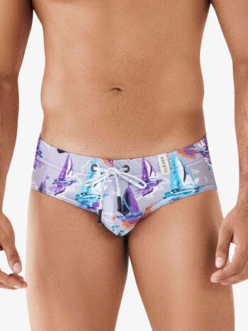 Clever Underwear Taino Swimsuit Brief 0811 Grey 4