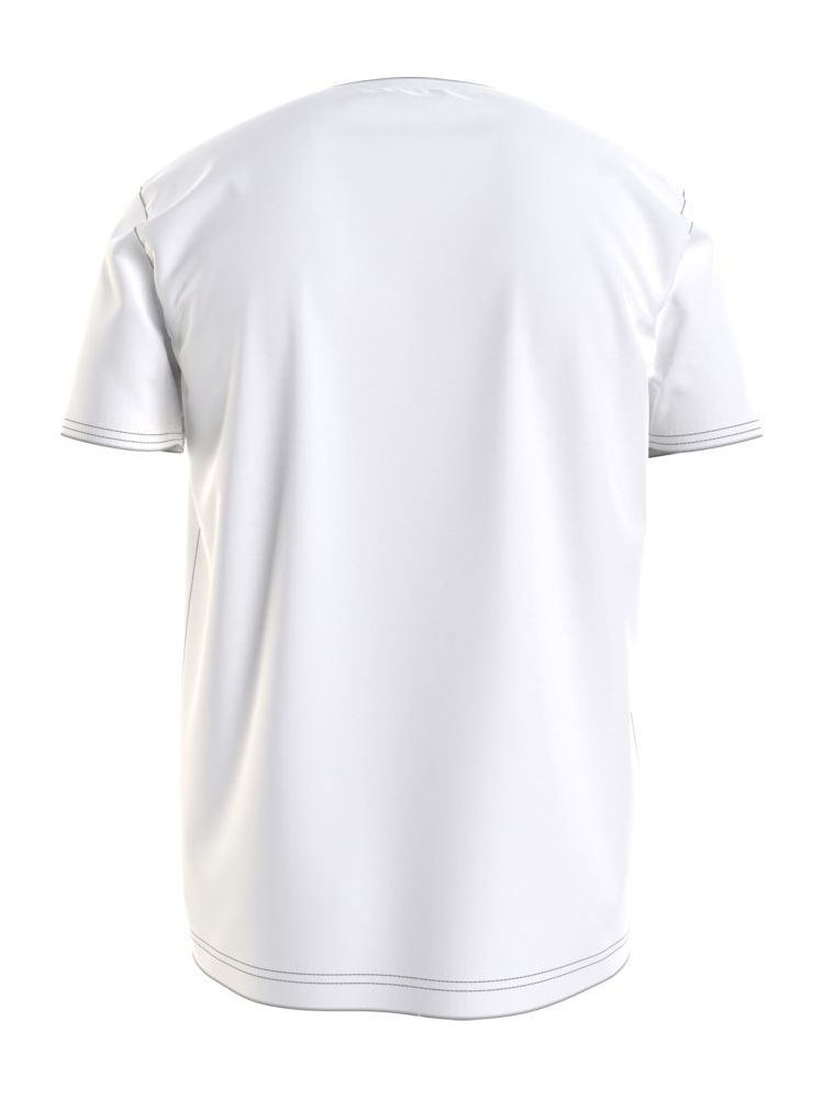 Tommy Hilfiger T Shirt Cn Ss Tee Um02436 Ybr White 3
