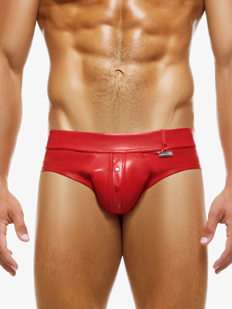 Modus Vivendi Leather Legacy Bottomless Brief 11113 Red 3