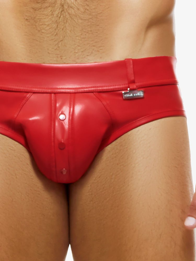 Modus Vivendi Leather Legacy Bottomless Brief 11113 Red 4