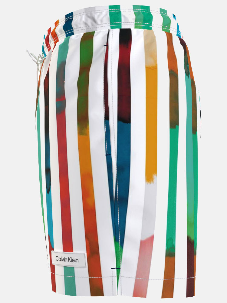 Calvin Klein Multi Coloured Stripe Swim Short KM0KM007240K7