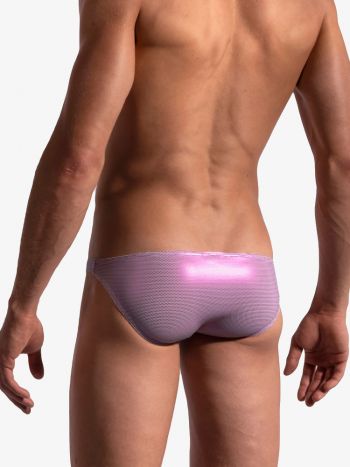 Manstore M2198 Low Rise Brief 211911 White Pink 1