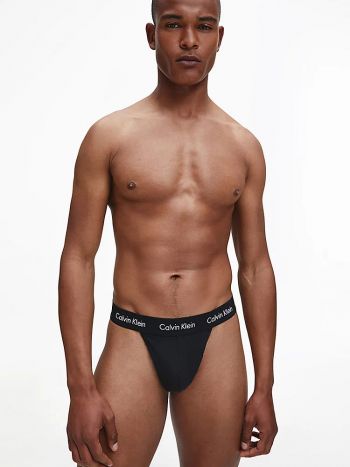 Calvin Klein 2 Pack Thongs Men Black Nb2208a 001 2