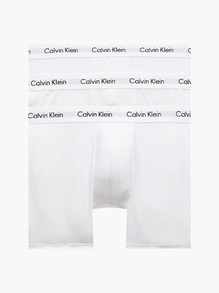 Calvin Klein 3 Pack Boxer Briefs Nb1770a 100 White 1