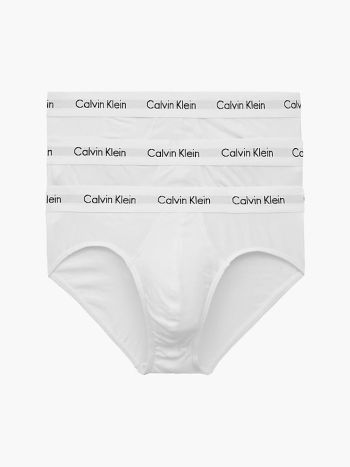Calvin Klein Hip Brief 3 Pack Cotton Stretch U2661g 100 White 4