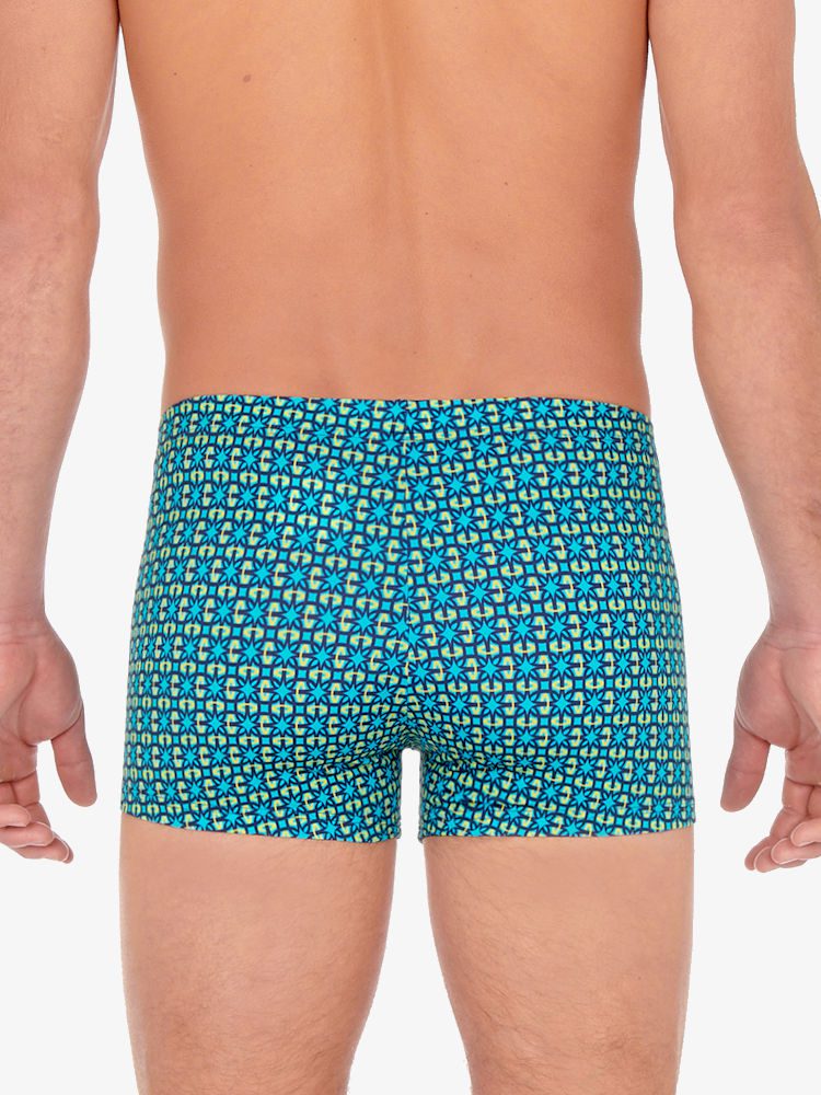 Hom Swim Shorts Miramar 405675 Turquoise Print 2