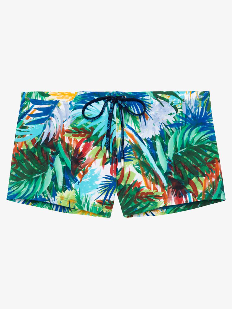 Hom Swim Shorts Palms 405657 Green Print 4