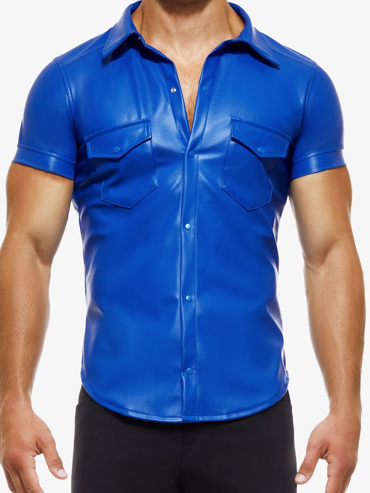 Modus Vivendi Leather Legacy Shirt 11141 Blue 2