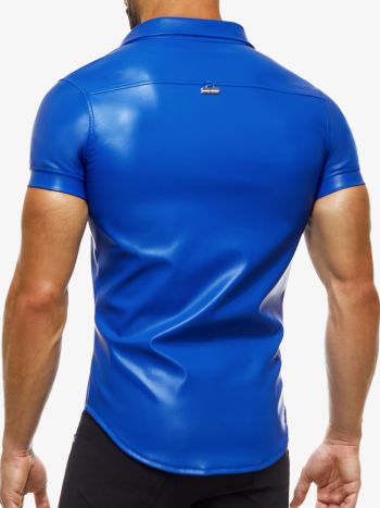 Modus Vivendi Leather Legacy Shirt 11141 Blue 3