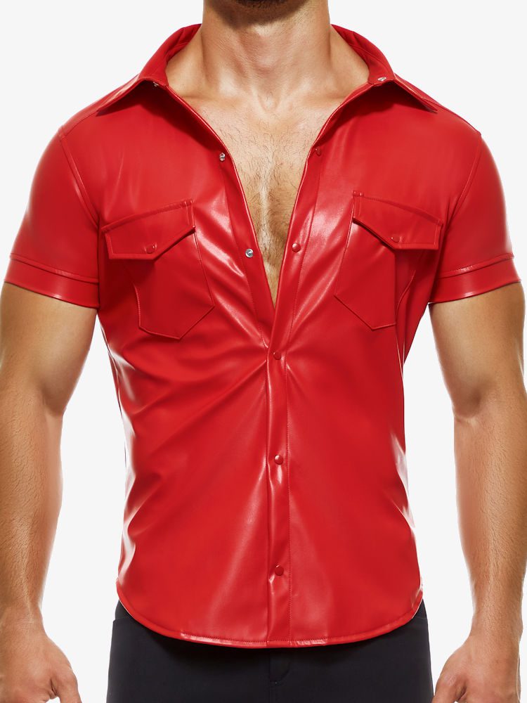 Modus Vivendi Leather Legacy Shirt 11141 Red 1