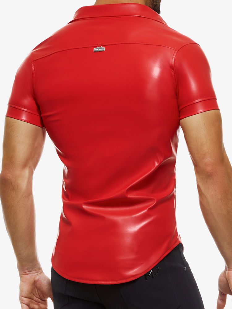 Modus Vivendi Leather Legacy Shirt 11141 Red 2