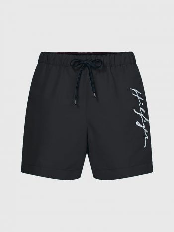 Tommy Hilfiger Medium Drawstring Swim Shorts Um02299 Bds Black 1