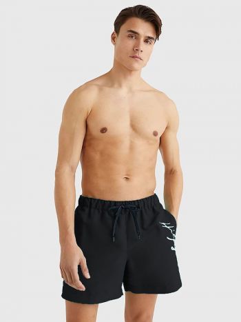 Tommy Hilfiger Medium Drawstring Swim Shorts Um02299 Bds Black 7