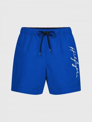 Tommy Hilfiger Medium Drawstring Swim Shorts Um02299 C66 Ultra Blue 1