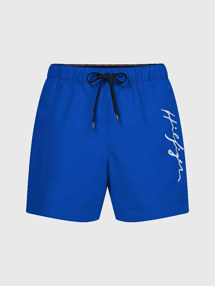 Tommy Hilfiger Medium Drawstring Swim Shorts Um02299 C66 Ultra Blue 1
