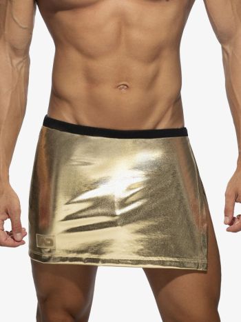 Addicted Ad1117 Party Gold Silver Skirt Gold 1