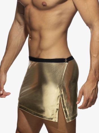 Addicted Ad1117 Party Gold Silver Skirt Gold 2
