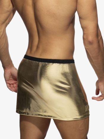 Addicted Ad1117 Party Gold Silver Skirt Gold 3