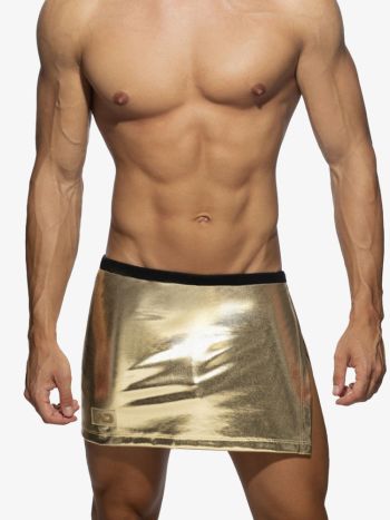 Addicted Ad1117 Party Gold Silver Skirt Gold 4