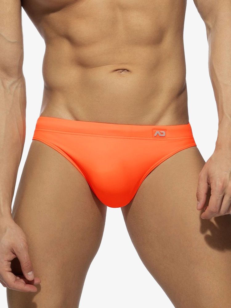 Addicted Ads284 Neon Swim Bikini Brief Neon Orange C33 3