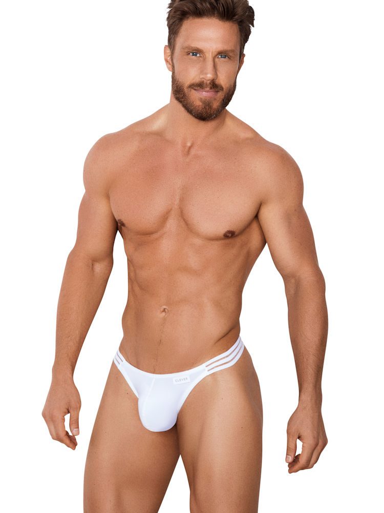 Clever Underwear Shine Thong White 0893 3