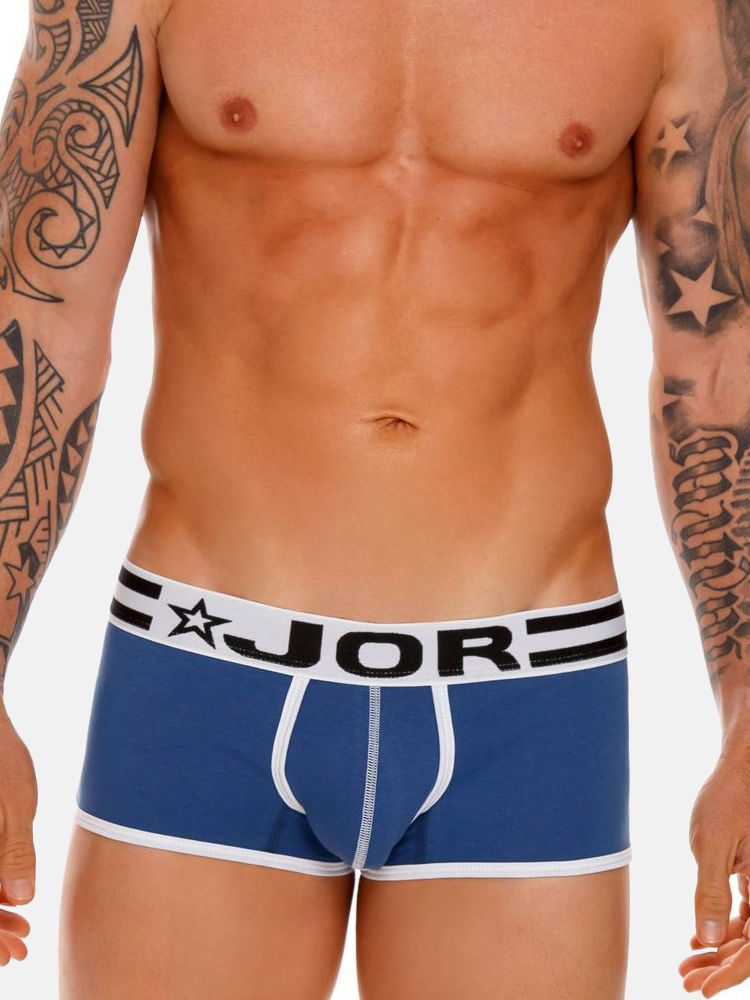 Jor Underwear 1612 Varsity Boxer Blue 2