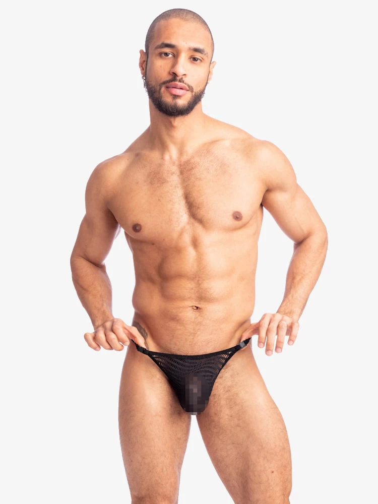 Lhomme Invisible Good Vibrations String Striptease My83 Black 1