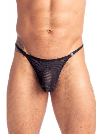 Lhomme Invisible Good Vibrations String Striptease My83 Black 4