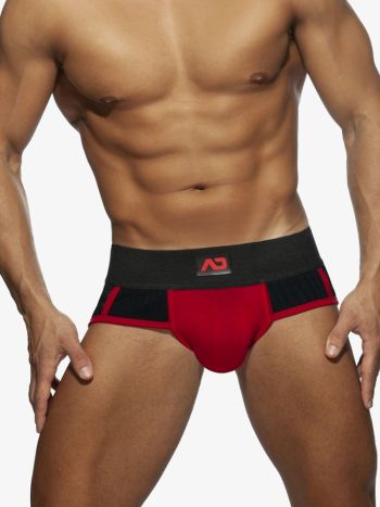 Addicted Ad783 Army Combi Brief Red 4