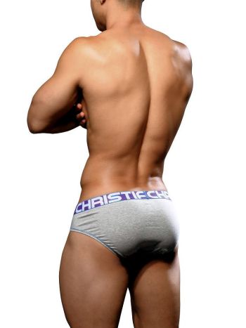 Andrew Christian 92584 Almost Naked Cotton Brief Heather Grey 3