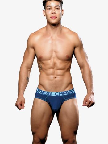 Andrew Christian 92584 Almost Naked Cotton Brief Heather Navy 4