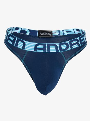 Andrew Christian 92586 Almost Naked Cotton Thong Navy 2
