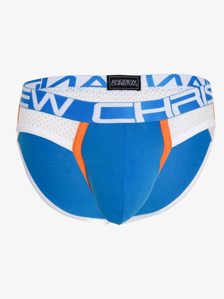 Andrew Christian 92604 Show It Sports Mesh Brief Electric Blue 1