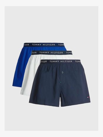 Tommy Hilfiger Woven Boxer Shorts Um02327 0uk Desert Sky 3