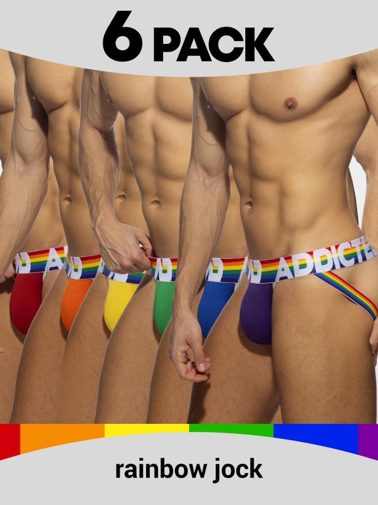 Addicted Ad1144p 6 Pack Rainbow Jock Mc 9