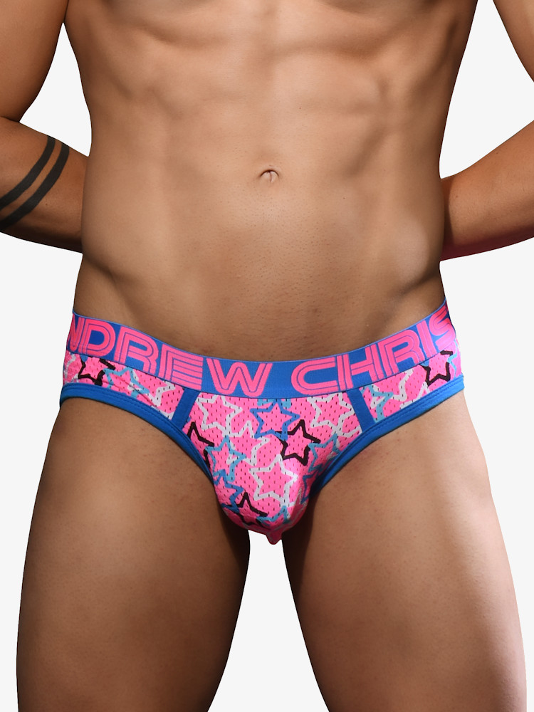Andrew Christian 92429 Bright Stars Mesh Brief Almost Naked Mc 1