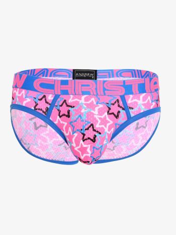 Andrew Christian 92429 Bright Stars Mesh Brief Almost Naked Mc 4