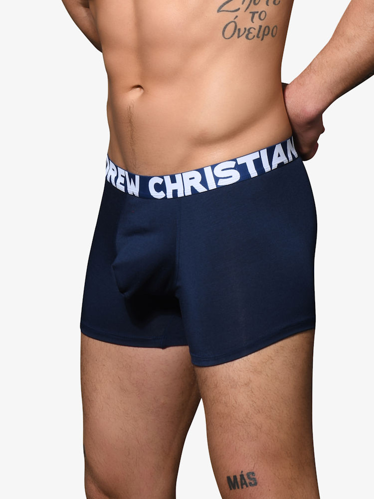 Andrew Christian 92625 Almost Naked Bamboo Boxer Navy 2