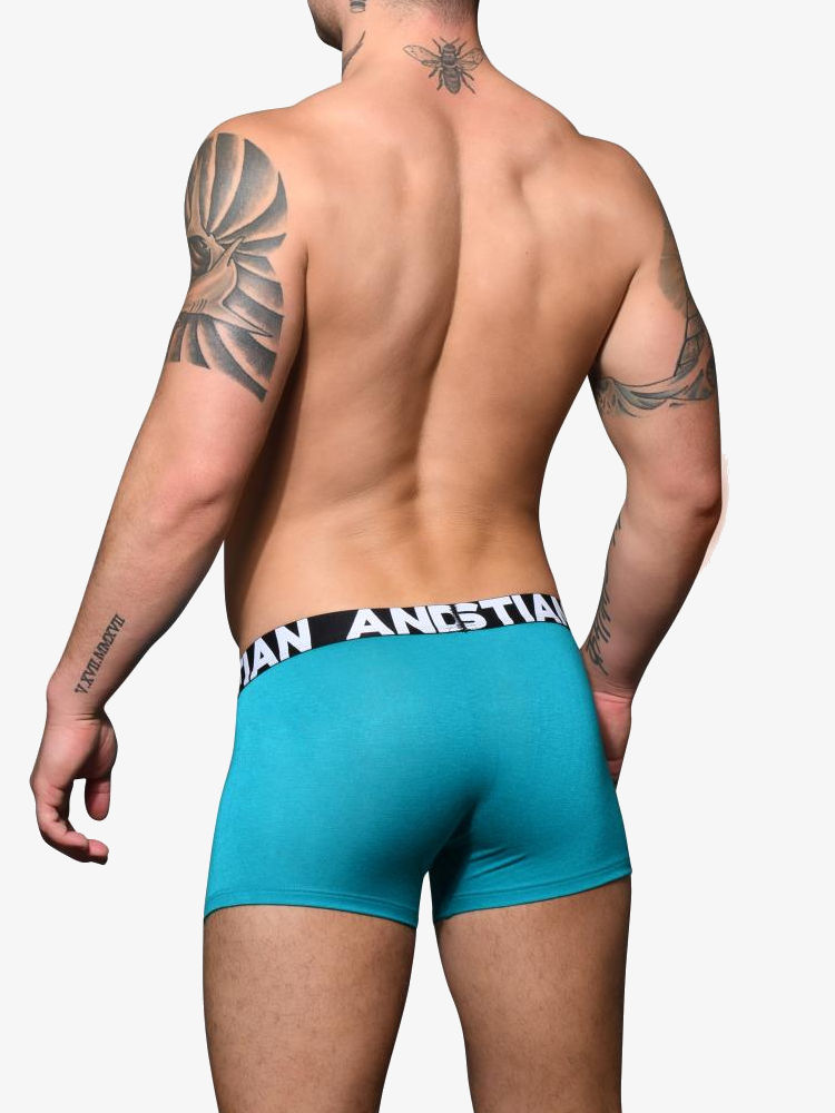Andrew Christian 92625 Almost Naked Bamboo Boxer Teal 4